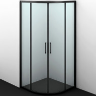 Душевой уголок WasserKRAFT Dill 90x90 61S01 профиль Черный матовый стекло прозрачное