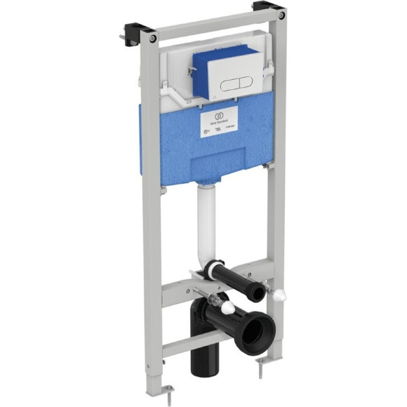 Комплект унитаза с инсталляцией Ideal Standard i.Life B IP001401 с сиденьем Микролифт и клавишей смыва Хром Комплект унитаза с инсталляцией Ideal Standard i.Life B IP001401 с сиденьем Микролифт и клавишей смыва Хром