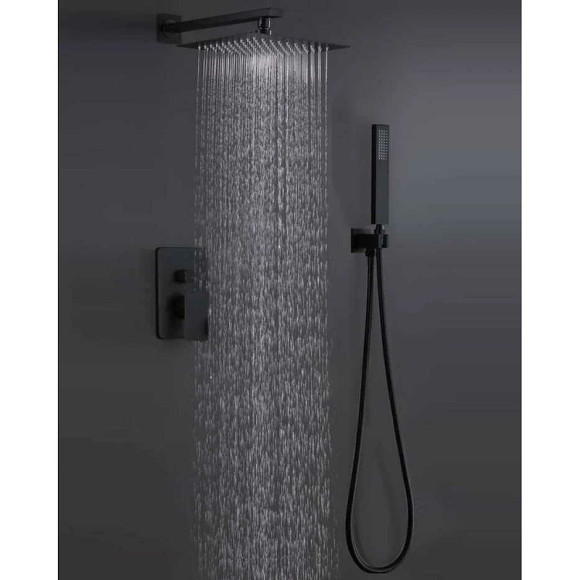 Душевая система ALMAes Leine TVZ-0810 Черная матовая Душевая система ALMAes Leine TVZ-0810 Черная матовая