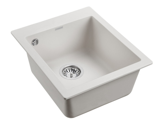 Кухонная мойка Paulmark Kante 40 PM104249-WH Белая Кухонная мойка Paulmark Kante 40 PM104249-WH Белая