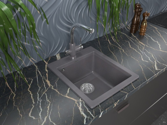 Кухонная мойка Paulmark Kante 40 PM104249-WH Белая Кухонная мойка Paulmark Kante 40 PM104249-WH Белая