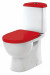 Унитаз Sanita Luxe Best Luxe SL DM Red WC.CC/Best/2-DM/RED.G/S1 Белый/ с бачком и красным сиденьем Микролифт