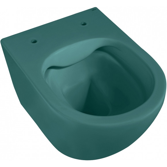 Унитаз Abber Bequem AC1101MBG подвесной Темно-зеленый матовый с сиденьем Микролифт Унитаз Abber Bequem AC1101MBG подвесной Темно-зеленый матовый с сиденьем Микролифт