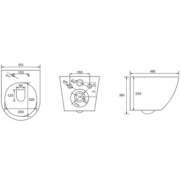 Унитаз Abber Bequem AC1101MBG подвесной Темно-зеленый матовый с сиденьем Микролифт Унитаз Abber Bequem AC1101MBG подвесной Темно-зеленый матовый с сиденьем Микролифт