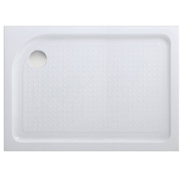 Акриловый поддон для душа BelBagno Tray L 100x80x15 TRAY-BB-AH-100/80-15-W-L Белый L с антискользящим покрытием