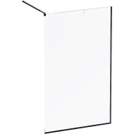 Душевая перегородка AM.PM Func 120 W84WI-120-F1-BTE профиль Черный стекло прозрачное