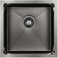 Кухонная мойка Paulmark Gerberg 44 Uni PM254444-GM Вороненая сталь Кухонная мойка Paulmark Gerberg 44 Uni PM254444-GM Вороненая сталь