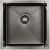 Кухонная мойка Paulmark Gerberg 44 Uni PM254444-GM Вороненая сталь