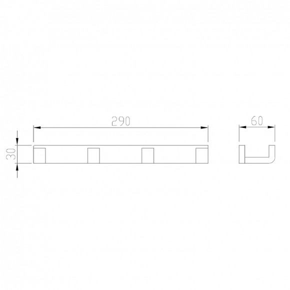 Вешалка для полотенец Abber Westen AA1751 Хром Вешалка для полотенец Abber Westen AA1751 Хром