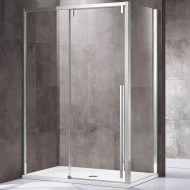 Душевой уголок Vincea Lugano 140х80 VSR-1L8014CL-1 профиль Хром стекло прозрачное