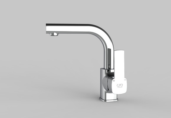 Смеситель для раковины GPD Pedra MTL160 Хром