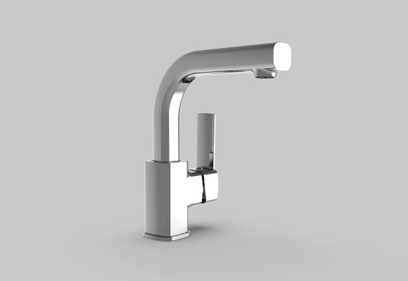 Смеситель для раковины GPD Pedra MTL160 Хром