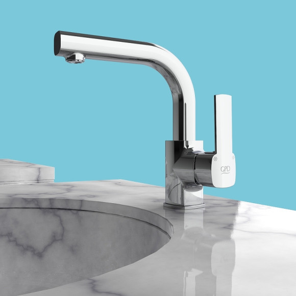 Смеситель для раковины GPD Pedra MTL160 Хром