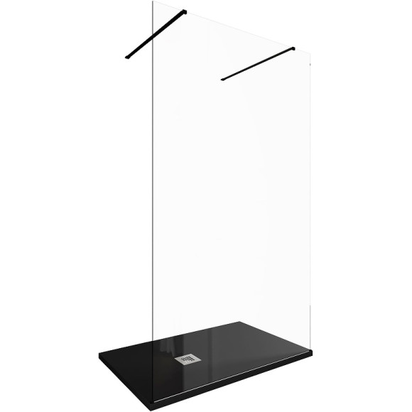 Душевая перегородка Allen Brau Infinity 2 120 3.21045.BBA профиль Черный браш стекло прозрачное Душевая перегородка Allen Brau Infinity 2 120 3.21045.BBA профиль Черный браш стекло прозрачное