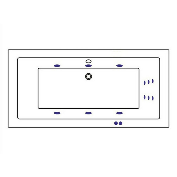 Акриловая ванна Whitecross Savia Duo 170x80 0103.170080.100.LINE.BR с гидромассажем Акриловая ванна Whitecross Savia Duo 170x80 0103.170080.100.LINE.BR с гидромассажем