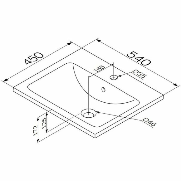 Раковина AM.PM X-Joy 55 M85AWCC0552WG64 Белая Раковина AM.PM X-Joy 55 M85AWCC0552WG64 Белая