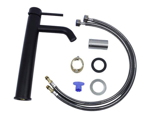 Смеситель для раковины Bronze de Luxe Scandi 1452B Черный матовый Смеситель для раковины Bronze de Luxe Scandi 1452B Черный матовый