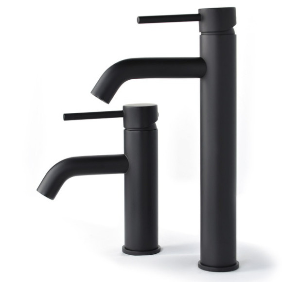 Смеситель для раковины Bronze de Luxe Scandi 1452B Черный матовый Смеситель для раковины Bronze de Luxe Scandi 1452B Черный матовый