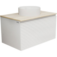 Тумба под раковину Jorno Cossety 80 Coss.01.80/P/W-DG/JR подвесная Белый