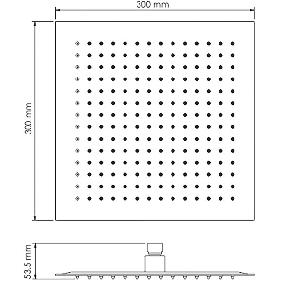 Верхний душ WasserKRAFT A260 Золото матовое Верхний душ WasserKRAFT A260 Золото матовое