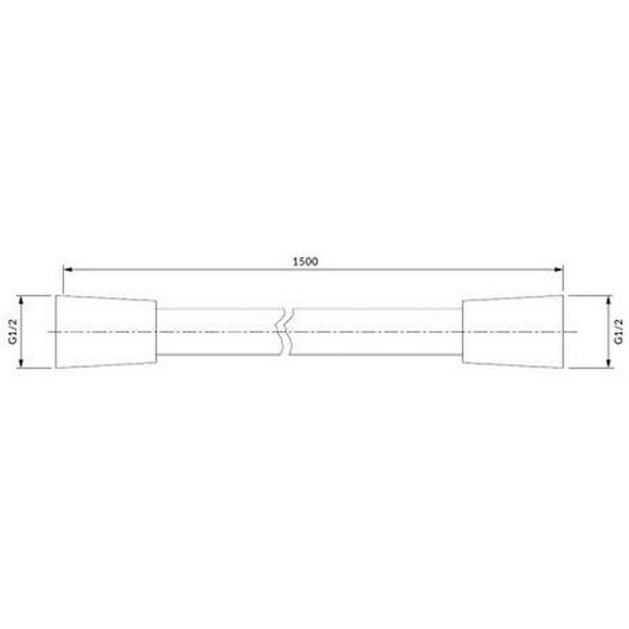 Душевой шланг Omnires 023-XGR Графит Душевой шланг Omnires 023-XGR Графит