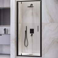 Душевая дверь RGW Leipzig LE-102-B 80 711210208-14 профиль Черный стекло прозрачное Душевая дверь RGW Leipzig LE-102-B 80 711210208-14 профиль Черный стекло прозрачное