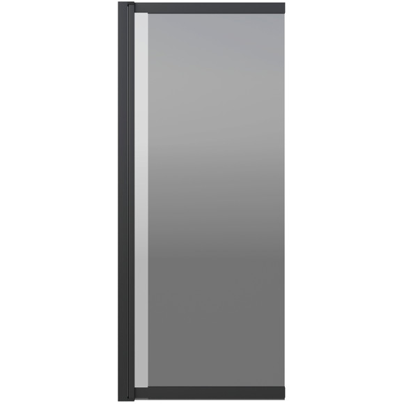 Шторка на ванну Berges River S Slider Black 98х145 065018 профиль Черный матовый стекло тонированное Шторка на ванну Berges River S Slider Black 98х145 065018 профиль Черный матовый стекло тонированное