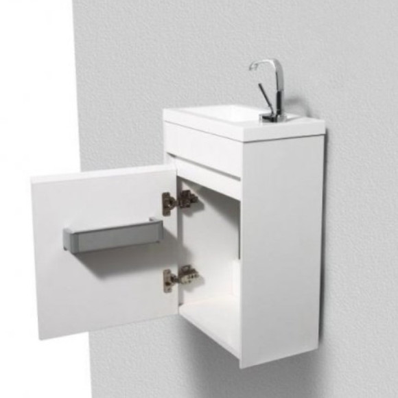 Тумба под раковину BelBagno Pietra Mini 46 PIETRA MINI-460-1A-SO-BL-L подвесная Bianco Lucido Тумба под раковину BelBagno Pietra Mini 46 PIETRA MINI-460-1A-SO-BL-L подвесная Bianco Lucido