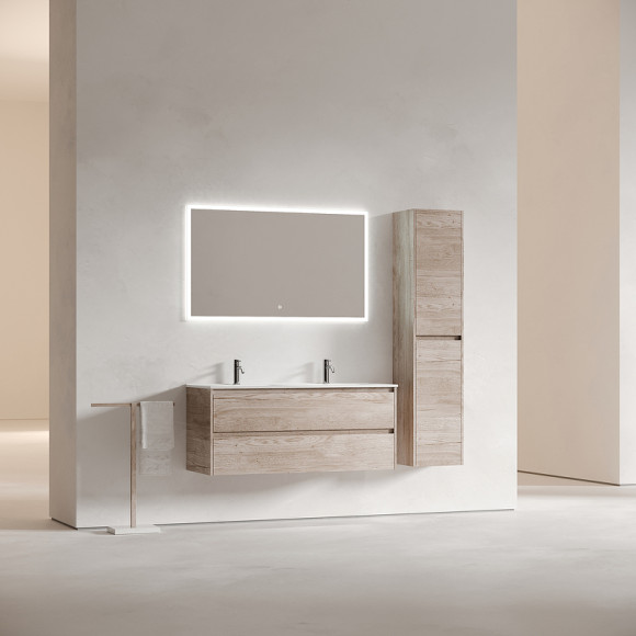 Тумба под раковину Sancos Libra 120 LB120-2EG подвесная Дуб галифакс натуральный