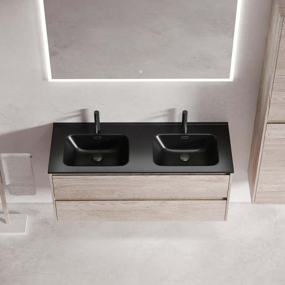 Тумба под раковину Sancos Libra 120 LB120-2EG подвесная Дуб галифакс натуральный