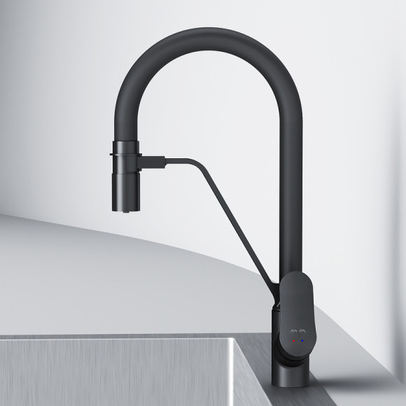 Смеситель для кухни AM.PM Like F8007822 Черный Смеситель для кухни AM.PM Like F8007822 Черный