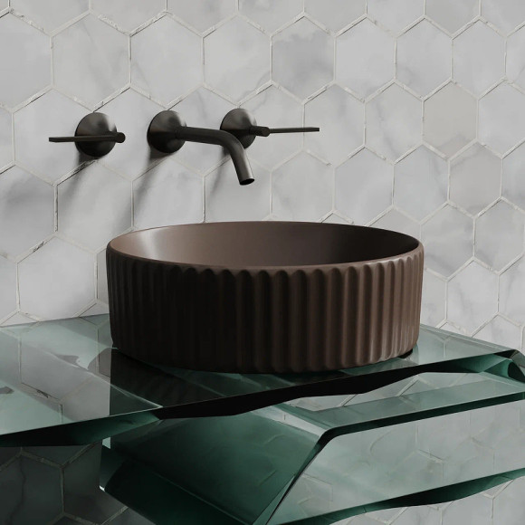 Раковина-чаша Ceramicanova Element 36 CN6057MDB Темно-коричневая матовая Раковина-чаша Ceramicanova Element 36 CN6057MDB Темно-коричневая матовая