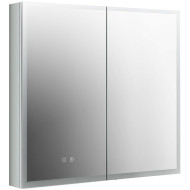 Зеркальный шкаф Aquatek 80 AQ7803B-MLC с подсветкой Хром