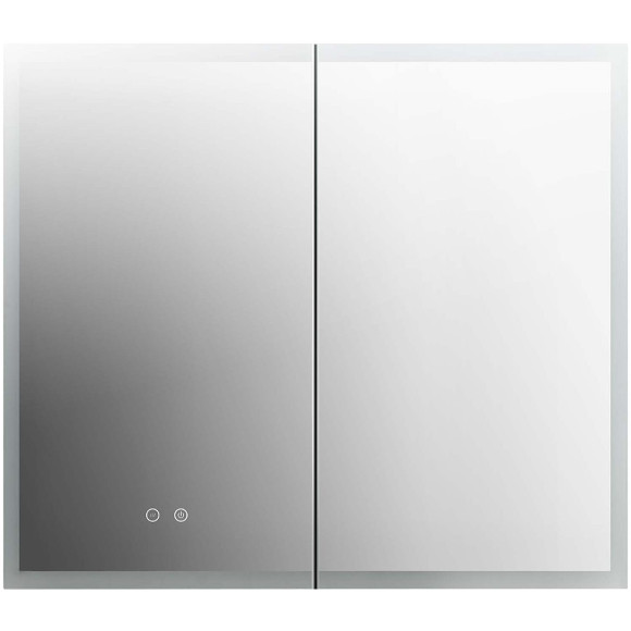 Зеркальный шкаф Aquatek 80 AQ7803B-MLC с подсветкой Хром Зеркальный шкаф Aquatek 80 AQ7803B-MLC с подсветкой Хром