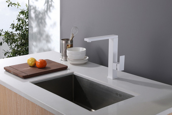 Смеситель для кухни Abber Daheim AF8214W Белый