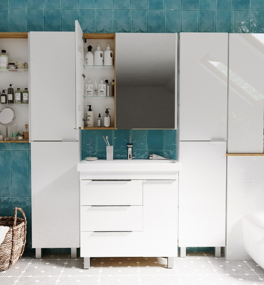 Зеркальный шкаф 1MarKa Gaula 80 У92513 White