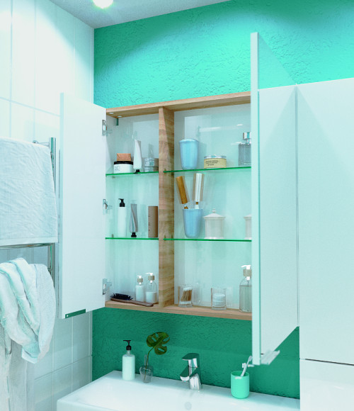 Зеркальный шкаф 1MarKa Gaula 80 У92513 White