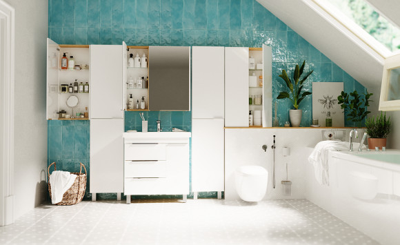 Зеркальный шкаф 1MarKa Gaula 80 У92513 White