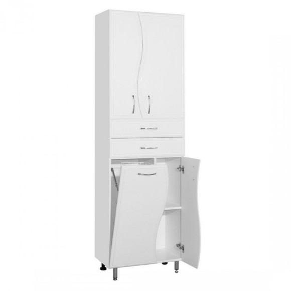 Шкаф пенал Style Line Волна 60 ЛС-000010047 Белый