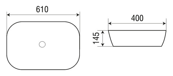 Раковина-чаша WeltWasser Elbach M21433 MB 61 10000004529 Черная матовая