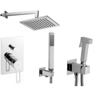 Душевая система Paffoni Ringo KITZRIN015CR/M с гигиеническим душем Хром Душевая система Paffoni Ringo KITZRIN015CR/M с гигиеническим душем Хром