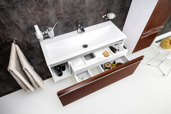 Тумба под раковину Ravak SD Clear 100 X000000760 подвесная Белая Вишня