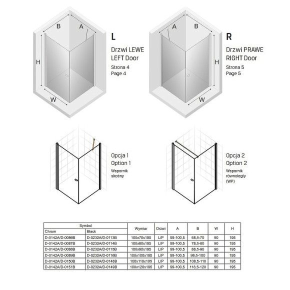 Душевой уголок New Trendy New Soleo Chrome 100х80 D-0142A/D-0087B профиль Хром стекло прозрачное Душевой уголок New Trendy New Soleo Chrome 100х80 D-0142A/D-0087B профиль Хром стекло прозрачное