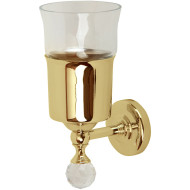 Стакан для зубных щеток Migliore Amerida 16592 Золото с кристаллом Swarovski