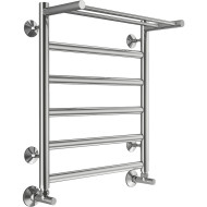 Водяной полотенцесушитель Terminus Хендрикс П6 500x600 4670078530400 с полкой Хром, нижнее подключение, G 1/2" ВР