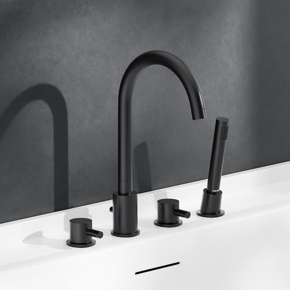 Смеситель на борт ванны Damixa Scandinavian Pure 360400300 Черный матовый