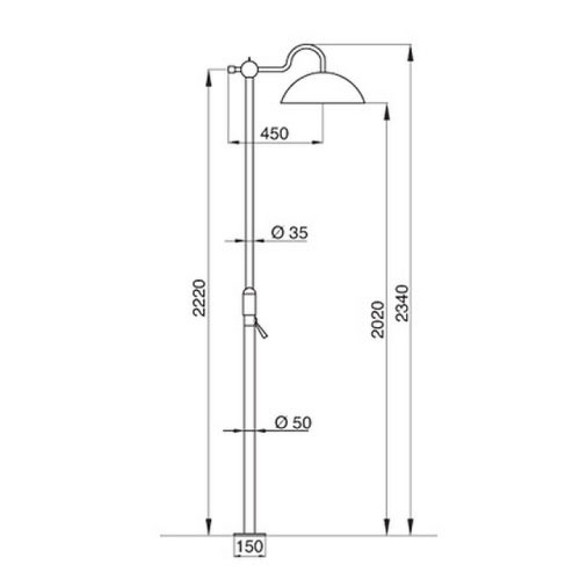 Душевая система Migliore Oxford 19553 Медь