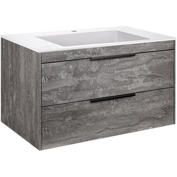 Тумба под раковину Vincea Chiara 2D 80 VMC-2C2800GS подвесная G.Stone Тумба под раковину Vincea Chiara 2D 80 VMC-2C2800GS подвесная G.Stone