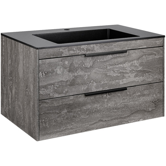 Тумба под раковину Vincea Chiara 2D 80 VMC-2C2800GS подвесная G.Stone Тумба под раковину Vincea Chiara 2D 80 VMC-2C2800GS подвесная G.Stone