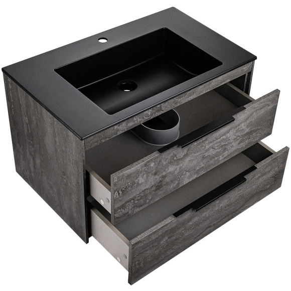 Тумба под раковину Vincea Chiara 2D 80 VMC-2C2800GS подвесная G.Stone Тумба под раковину Vincea Chiara 2D 80 VMC-2C2800GS подвесная G.Stone